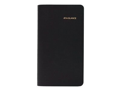 2023 AT-A-GLANCE 3.5 x 6 Monthly Planner, Black (70-064-05-23)