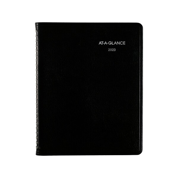 2023 AT-A-GLANCE DayMinder Executive 7 x 8.75 Weekly & Monthly Planner, Black (G546-00-23)