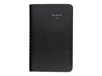 2023 AT-A-GLANCE DayMinder 3.5 x 6 Weekly Appointment Book, Black (G250-00-23)