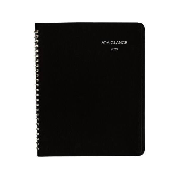2023 AT-A-GLANCE DayMinder 7 x 8.75 Monthly Planner, Black (G400-00-23)