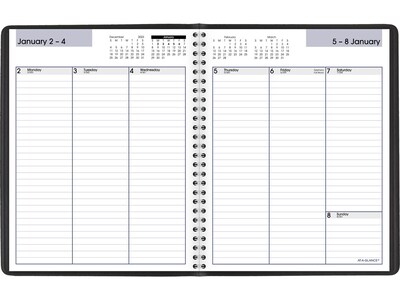 2023 AT-A-GLANCE DayMinder 7 x 8.75 Weekly Planner, Black (G590-00-23)