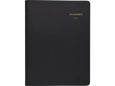 2023 AT-A-GLANCE 8 x 11 Daily Two-Person Appointment Book, Black (70-222-05-23)