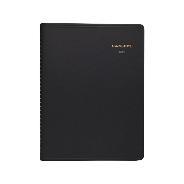 2023 AT-A-GLANCE 8 x 11 Daily Two-Person Appointment Book, Black (70-222-05-23)