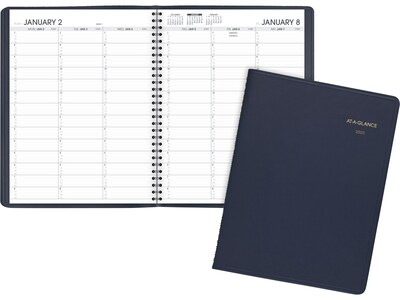 2023 AT-A-GLANCE 8.25" x 11" Weekly Appointment Book, Navy (70-950-20-23)