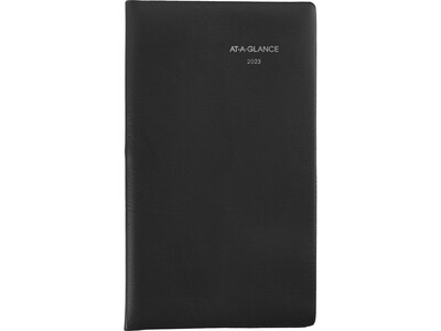 2023 AT-A-GLANCE DayMinder 3.5 x 6 Monthly Planner, Black (SK53-00-23)