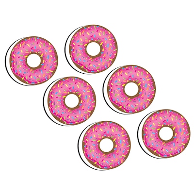 Ashley Productions® Dry Erase Magnetic Whiteboard Erasers, DonutFetti®, Pack of 6 (ASH09991-6)