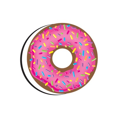 Ashley Productions Dry Erase Magnetic Whiteboard Erasers, DonutFetti®, Pack of 6 (ASH09991-6)