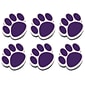 Ashley Dry Erase Magnetic Whiteboard Erasers, Purple Paw, Pack of 6 (ASH10005-6)