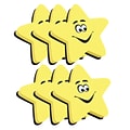 Ashley Dry Erase Magnetic Whiteboard Erasers, Star, Pack of 6 (ASH10016-6)