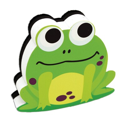 Ashley Dry Erase Magnetic Whiteboard Erasers, Frog, Pack of 6 (ASH10021-6)