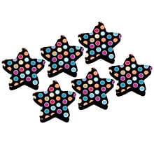 Ashley Dry Erase Magnetic Whiteboard Erasers, Star Dots, Pack of 6 (ASH10026-6)