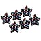 Ashley Productions® Dry Erase Magnetic Whiteboard Erasers, Star Dots, Pack of 6 (ASH10026-6)