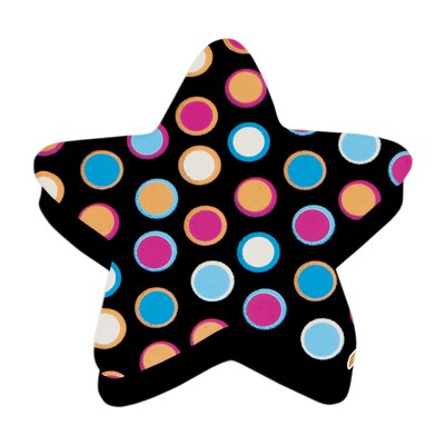 Ashley Productions® Dry Erase Magnetic Whiteboard Erasers, Star Dots, Pack of 6 (ASH10026-6)