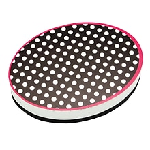 Ashley Magnetic Whiteboard Eraser, Black & White Dots, Pack of 6 (ASH10048-6)