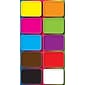 Ashley Productions® Dry Erase Non-Magnetic Mini Whiteboard Erasers, Assorted Colors, 10 Per Pack, 3 Packs (ASH78003-3)