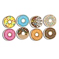 Ashley Productions® Dry Erase Non-Magnetic Mini Whiteboard Erasers, DonutFetti®, 8-Pack (ASH78009)