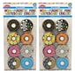 Ashley Productions Non-Magnetic Mini Whiteboard Erasers, DonutFetti, 8 Per Pack, 2 Packs (ASH78009-2