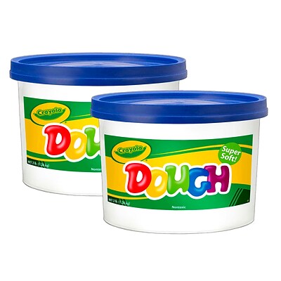 Crayola® Super Soft Modeling Dough, Blue, 3 lbs. Bucket, Pack of 2 (BIN1542-2)
