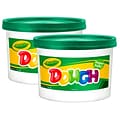 Crayola Super Soft Modeling Dough, Green, 3 lbs. Bucket, Pack of 2 (BIN1544-2)