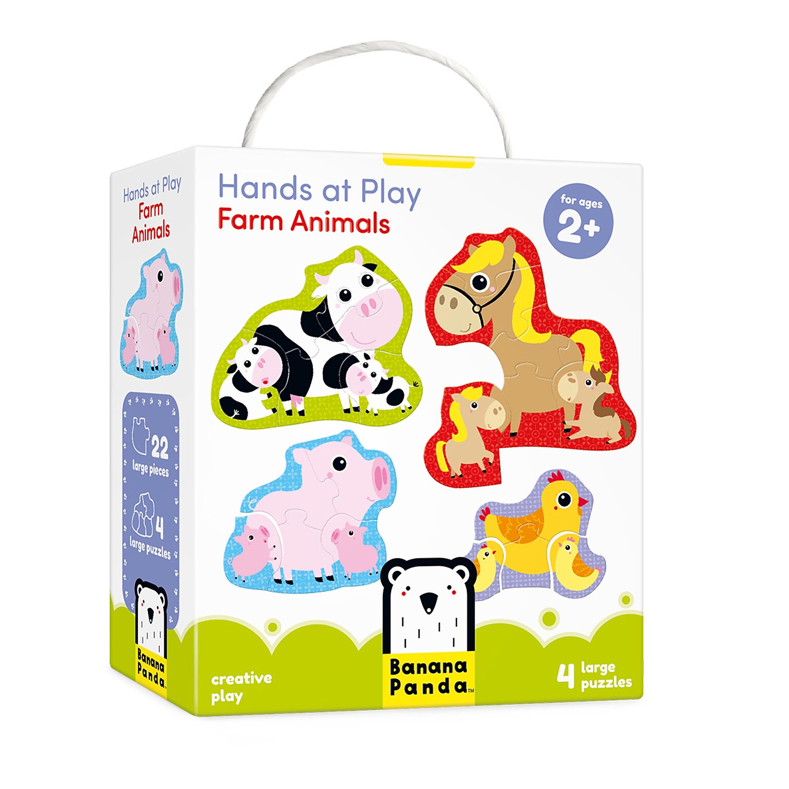 Banana Panda 4-Pieces Hands at Play Farm Animals (BPN33685)