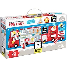 Banana Panda 23-Pieces Make-a-Match Puzzle Fire Truck (BPN49044)