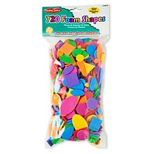CLI Foam Shapes, Assorted Colors, 720/Pack, 6 Packs (CHL70572-6)