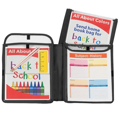 C-Line Homework Connector Folder, Black, Pack of 3 (CLI33001-3)