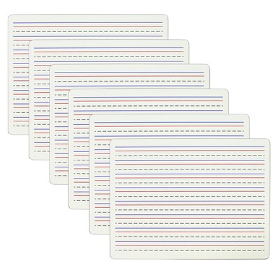 C-Line Two-Sided Dry Erase Lapboard, Lined on One Side, 12 x 8-7/8, Pack of 6 (CLI40660-6)