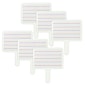 C-Line Two-Sided Dry Erase Answer Paddle, Lined/Plain, 10" x 8", Pack of 6 (CLI40670-6)