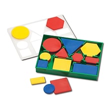 Edx Education Deluxe Attribute Blocks Manipulative, Assorted Colors, Set of 60 (CTU19560)
