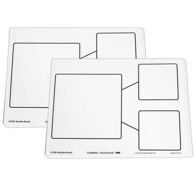 Learning Advantage Dry Erase Boards - Number Bond - 10 Per Set - 2 Sets (CTU7300-2)