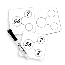 Sensational Math Write-On/Wipe-Off Number-Bonds Cards, 30 Per Pack, 3 Packs (ELP626649-3)