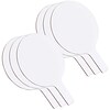 Flipside Products Oval Dry Erase Answer Paddles, White, 7x 12, Pack of 6 (FLP10032-6)