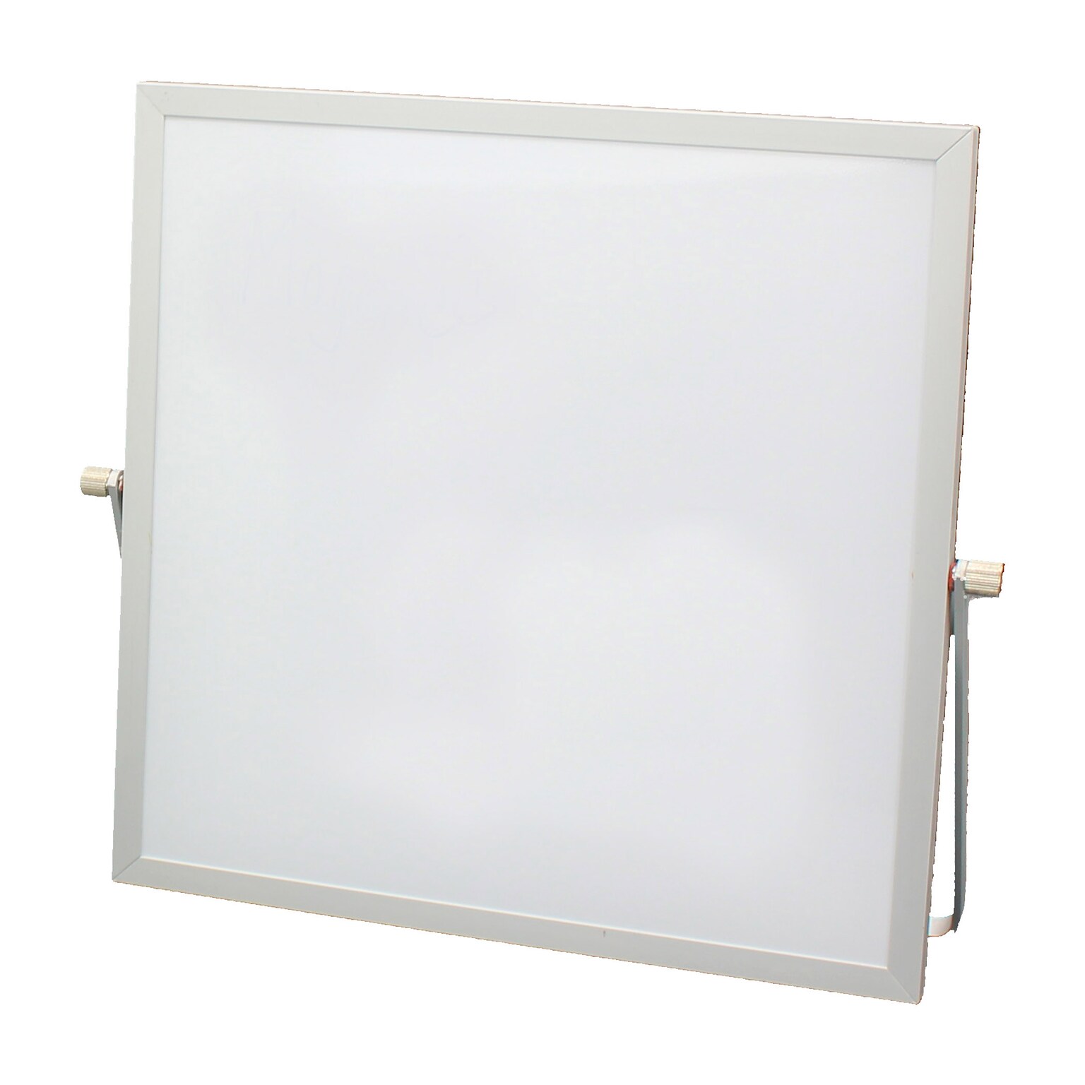 Flipside Products Magnetic Flip Easel, 12 x 12, White/Silver, Melamine (FLP50005)