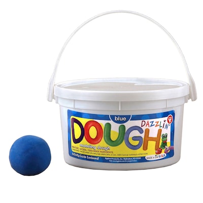 Hygloss Dazzlin' Dough, Blue, 3 lb. Tub, Pack of 3 (HYG48303-3)