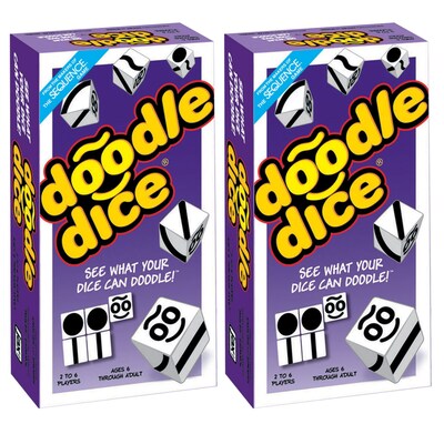 JAX Ltd. Doodle Dice Game, Pack of 2 (JAX7030-2)