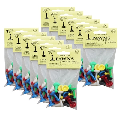 Koplow Games Pawns, 24/Pack, 12 Packs (KOP12101-12)