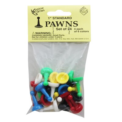 Koplow Games Pawns, 24/Pack, 12 Packs (KOP12101-12)