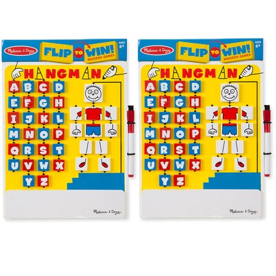 Melissa & Doug Flip-to-Win Hangman Travel Game, Pack of 2 (LCI2095-2)