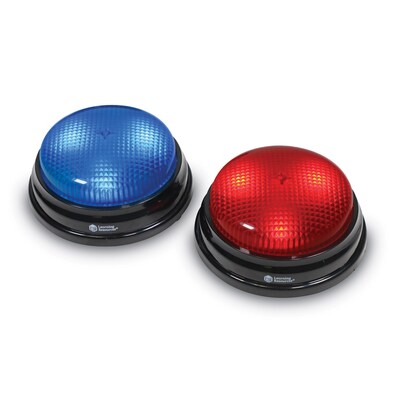 Learning Resources Team Answer Buzzers, Red/Blue, 8/Pack (LER3780)