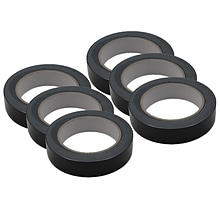 Martin Sports Floor Marking Tape, Black, 6 Rolls (MASFT136BLACK-6)