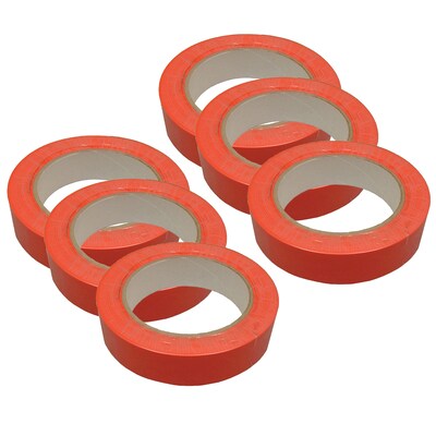 Martin Sports Floor Marking Tape, Orange, 6 Rolls (MASFT136ORANGE-6)