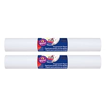 Art Street® Fingerpaint Paper, 16 x 100, White, 2 Rolls (PAC5318-2)