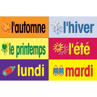 Poster Pals® French Multi-Purpose Card Set, 36 Poster Cards (PSZP135)
