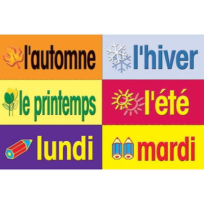 Poster Pals® French Multi-Purpose Card Set, 36 Poster Cards (PSZP135)