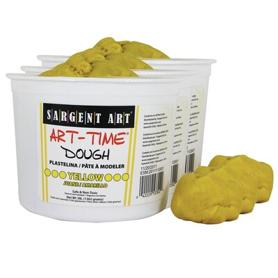 Sargent Art Art-Time Dough, 3lb Tub, Yellow, Pack of 3 (SAR853302-3)