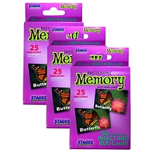 Stages Learning Materials Photographic Memory Matching Game, Insects & Bugs, Pack of 3 (SLM223-3)