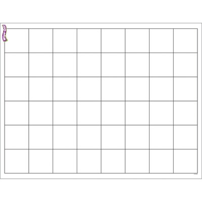 TREND Graphing Grid (Large Squares) Wipe-Off Chart, 17" x 22", Pack of 6 (T-27306-6)