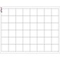 TREND Graphing Grid (Large Squares) Wipe-Off Chart, 17 x 22, Black/White, Pack 6 (T-27306-6)