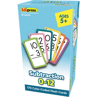 Edupress™ Subtraction: All Facts 0-12 Flash Cards, 170 Cards (TCR62028)